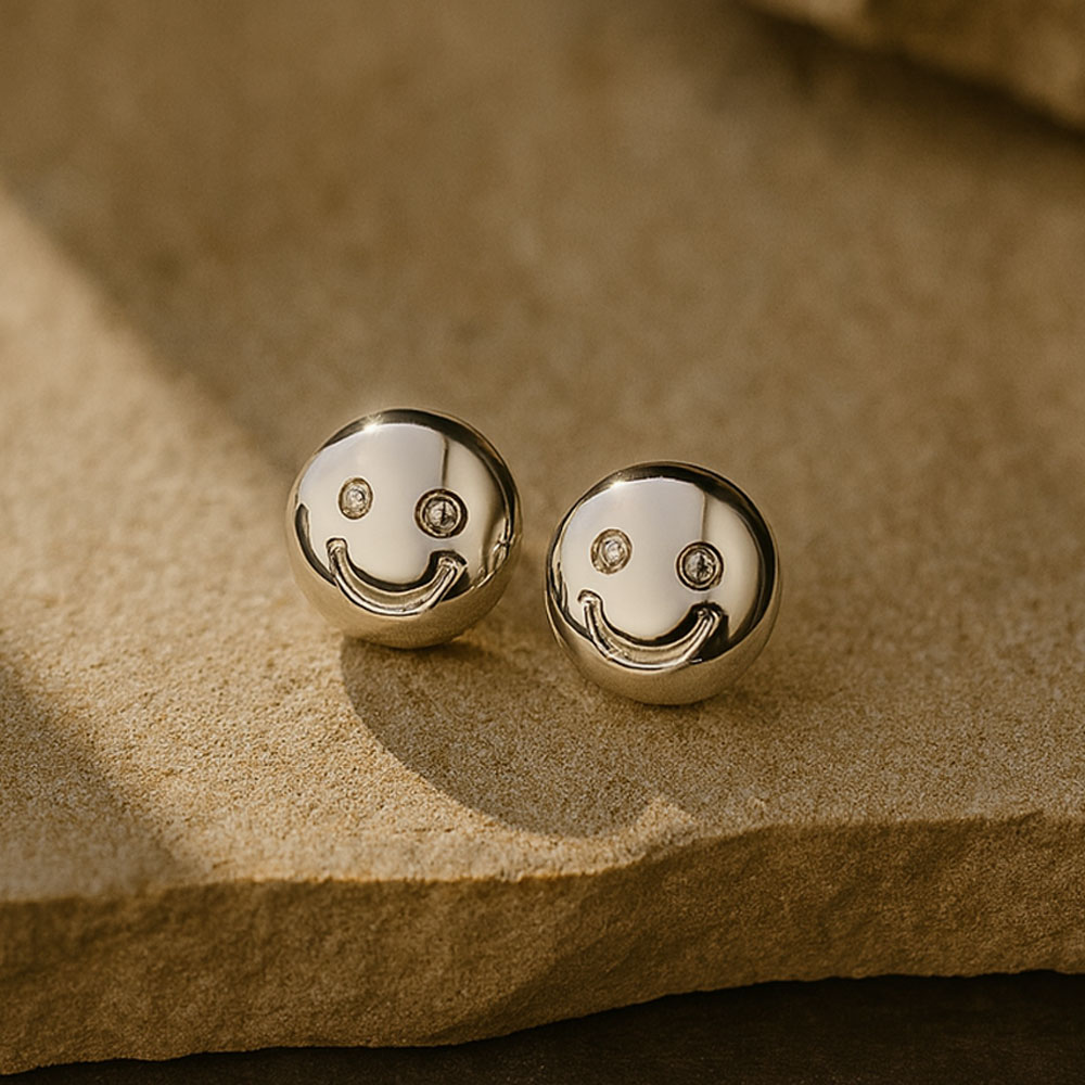 Naušnice smajli sa magnetima