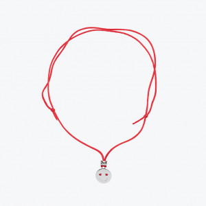 Dvostrani privezak smajli sa vrpcom