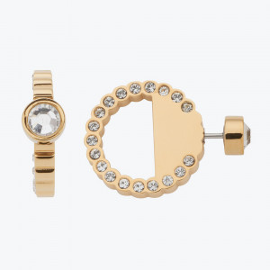 Zlatne naušnice sa Swarovski kristalima