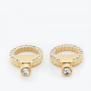 Zlatne naušnice sa Swarovski kristalima
