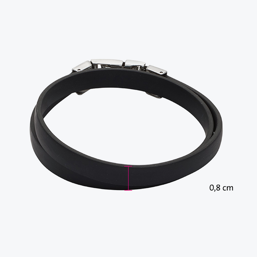 Dečija crna dupla narukvica