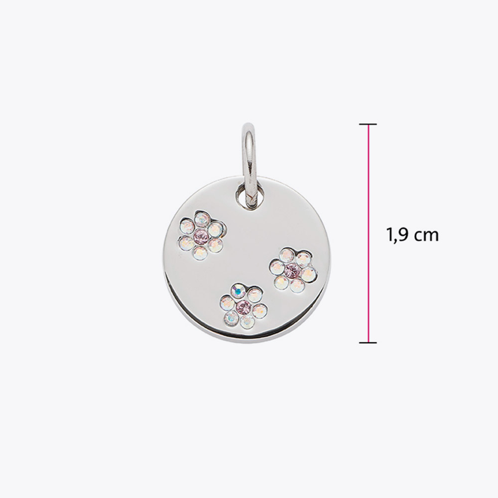 Privezak sa Swarovski kristalima u obliku cvetova
