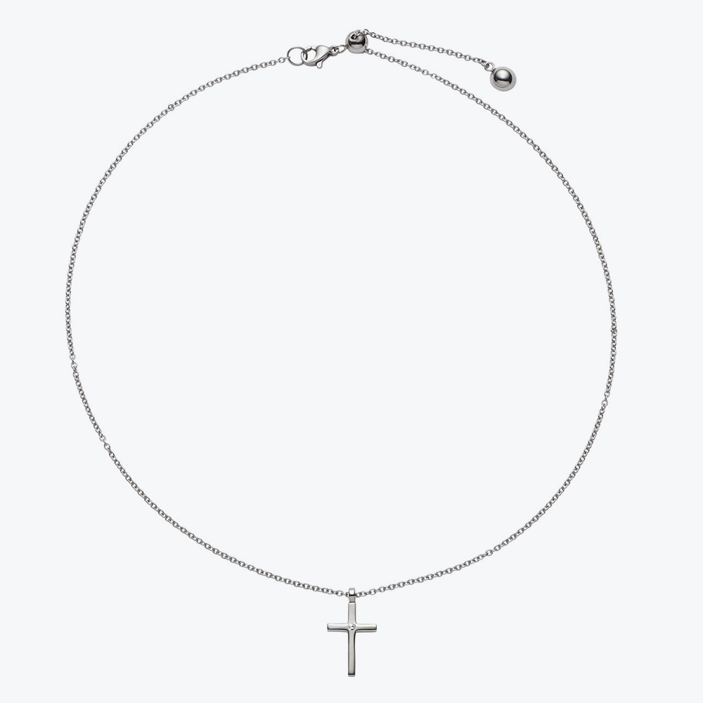 Ogrlica sa priveskom krstić sa agnetima  S-L