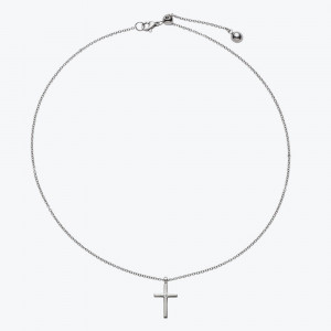 Ogrlica sa priveskom krstić sa agnetima  S-L