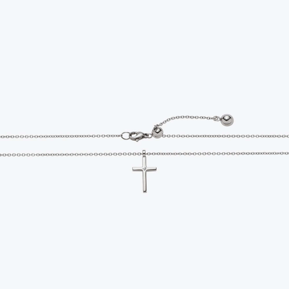 Ogrlica sa priveskom krstić sa agnetima  S-L