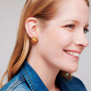 Dvodelne minđuše u jarkim bojama