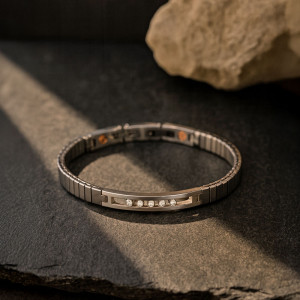 Fleksibilna  narukvica sa cirkonima m-l