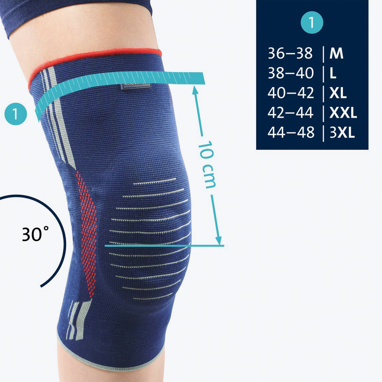 Magnetni bandažer za koleno - XL