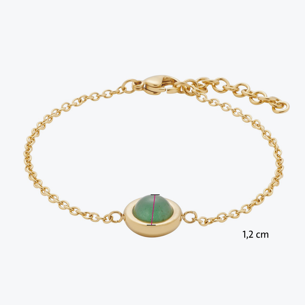 Narukvica u boji zlata  sa  aventurinom s-l