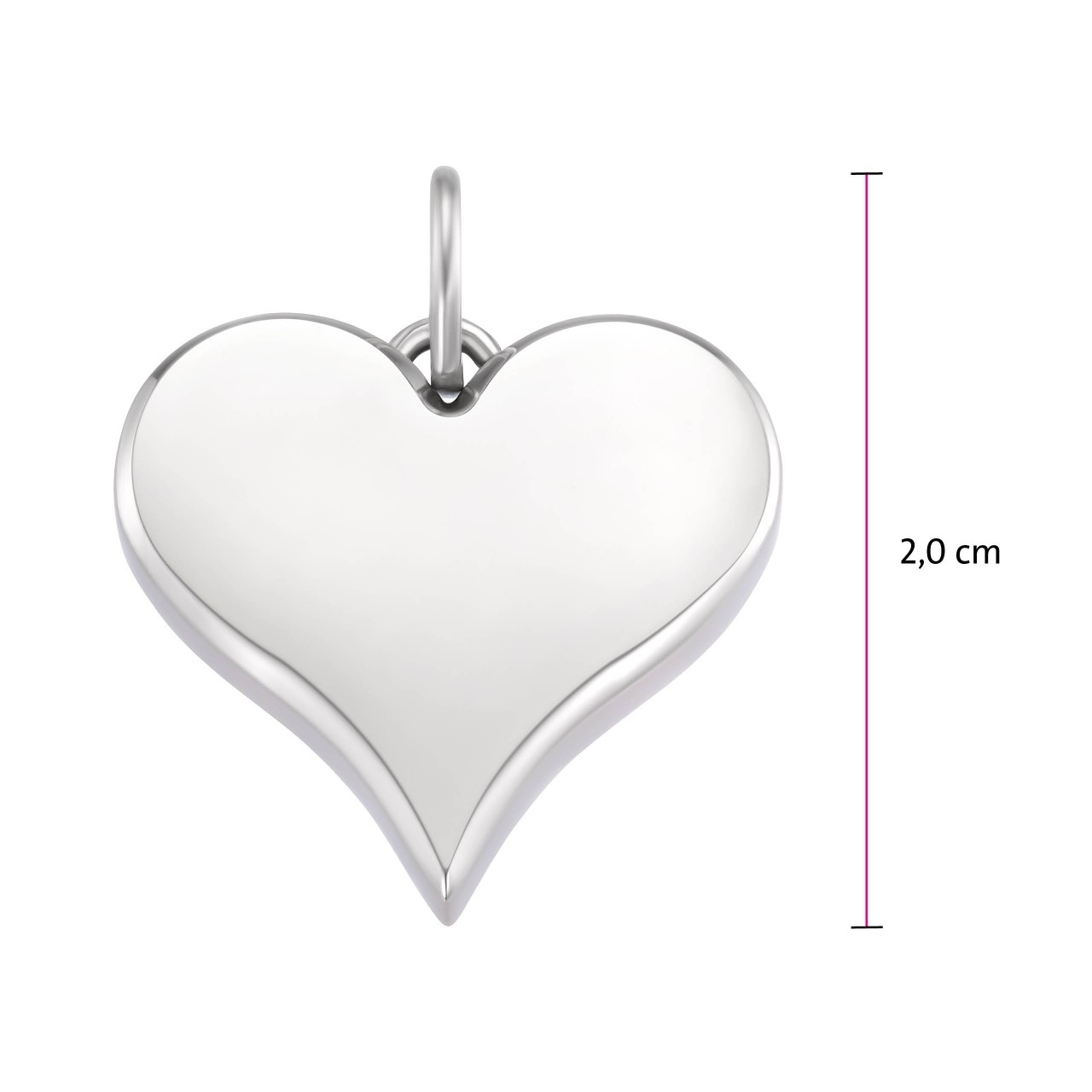 Nežni privezak u obliku srca sa magnetima