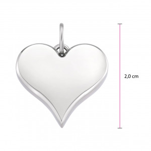 Nežni privezak u obliku srca sa magnetima