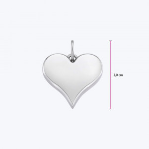 Nežni privezak u obliku srca sa magnetima