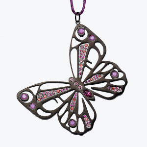 Ekstarvagantni privezak leptir sa magnetima i vrpcom