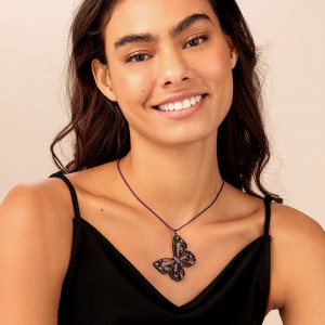 Ekstarvagantni privezak leptir sa magnetima i vrpcom