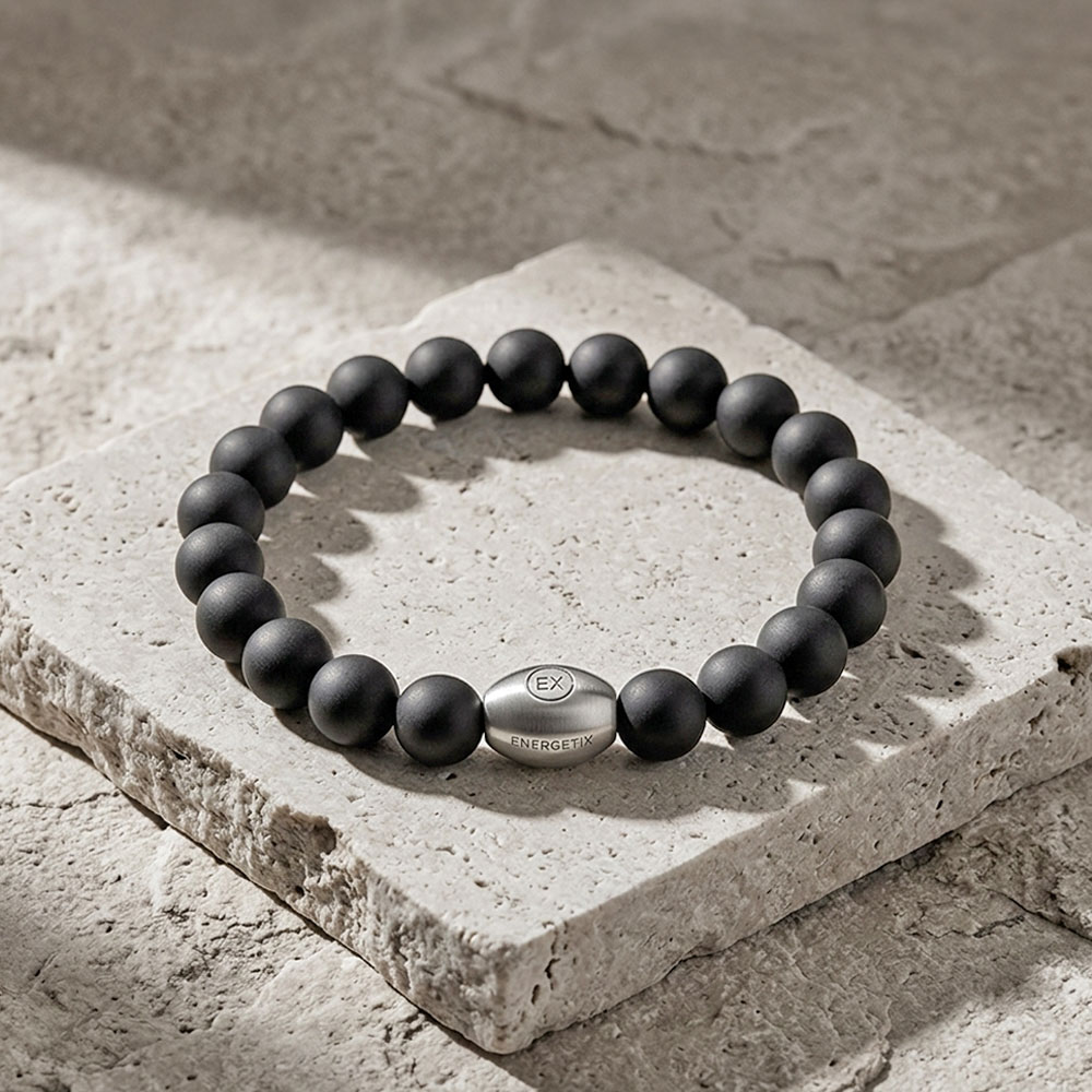 Fleksibilna narukvica od onix perli M-L