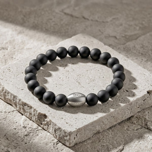 Fleksibilna narukvica od onix perli L-XL