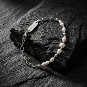 Moderna narukvica od slatkovodnih bisera S-L