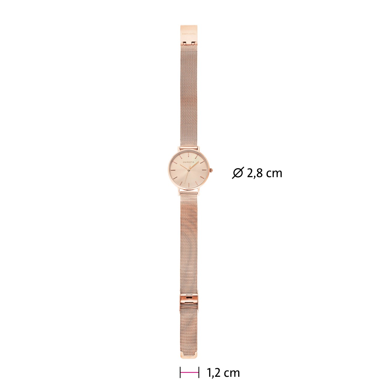 Ručni sat sa magnetima SOLID roze zlatne boje