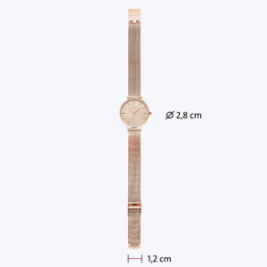 Ručni sat sa magnetima SOLID roze zlatne boje