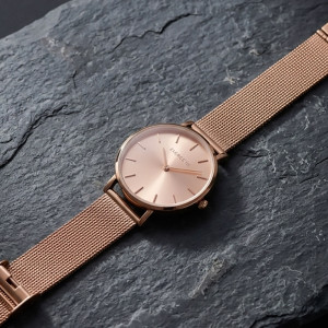 Ručni sat sa magnetima SOLID roze zlatne boje