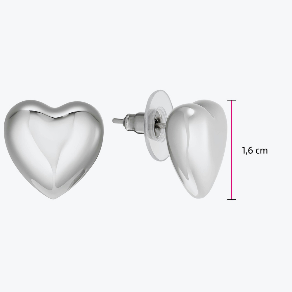 Pune minđuše u obliku srca sa magnetima