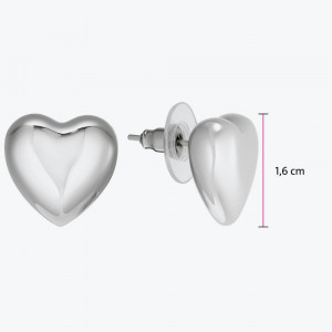 Pune minđuše u obliku srca sa magnetima