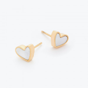 Slatke minđuše u boji zlata sa sedefom