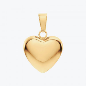 Pun privezak srce u zlatnoj boji sa magnetima