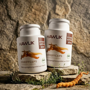 HAWLIK Organic Cordyceps ekstrakt 60 kapsula - Kordiceps kapsule1+1