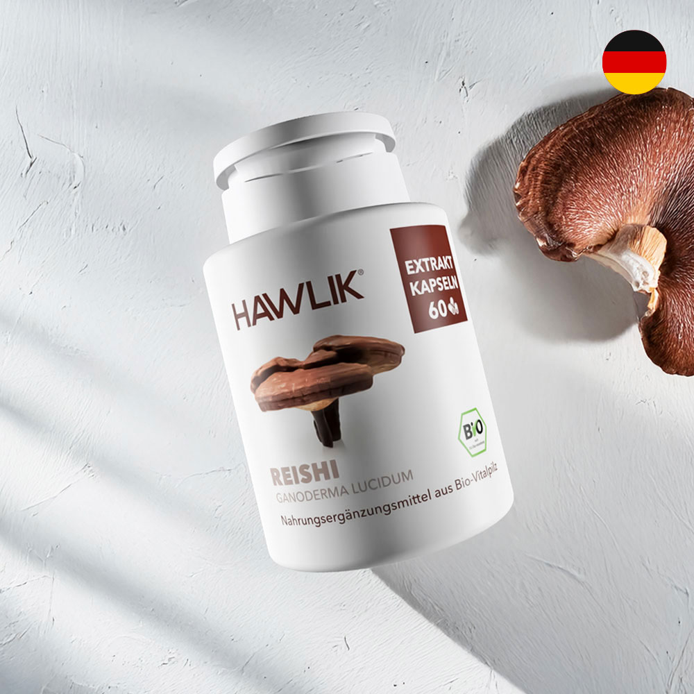 HAWLIK Organic Reishi ekstrakt 60 kapsula