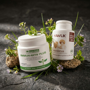 Set Organic Agaricus ektsrat kapusle+Immun Activ Plus kapsule