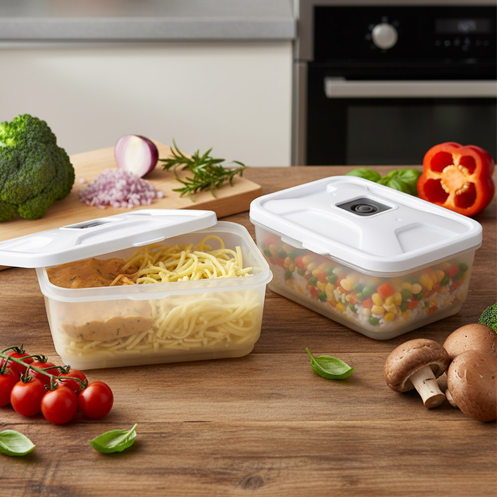 Kutija za vakuumiranje bela 600 ml (2 komada)