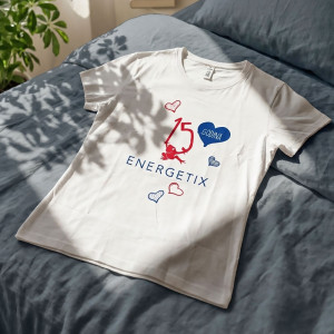 Energetix  pamučna ženska majica sa logom 15 godina kompanije