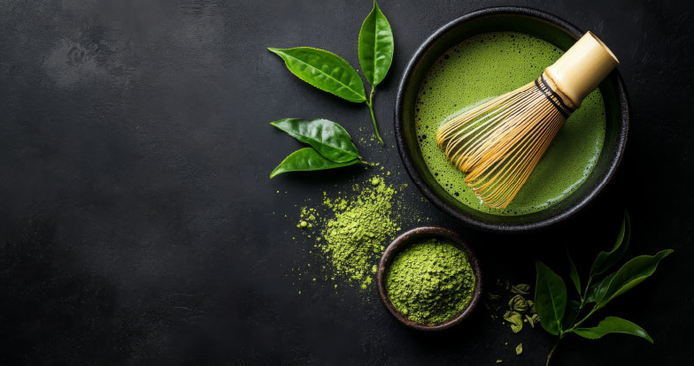 Match-a, japanski superhranjivi čaj bogat antioksidansima, vitaminima i mineralima, koji poboljšava energiju, koncentraciju i imunitet.