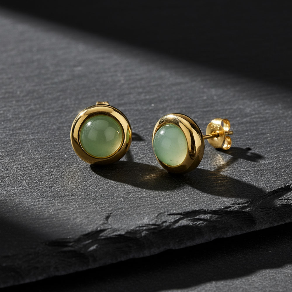 Naušnice sa magnetima i poludragim kamenom