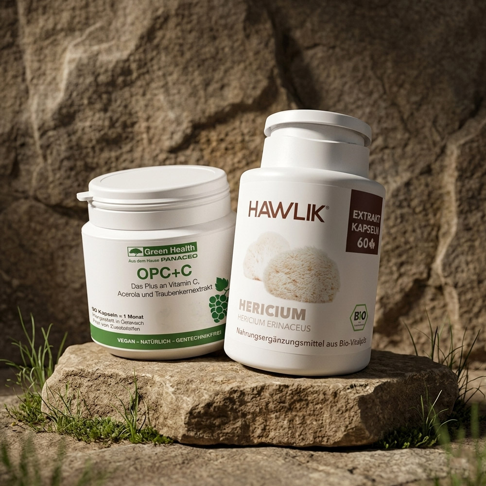 SET Organic Hericium ekstrakt kapsule + OPC+C kapsule na bazi acerole i semena grožđa