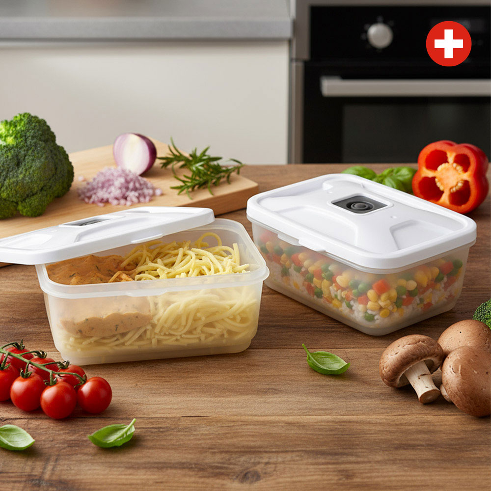 Kutija za vakuumiranje bela 600 ml (2 komada)