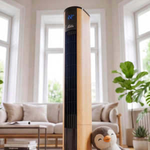 Stubni ventilator u boji drveta