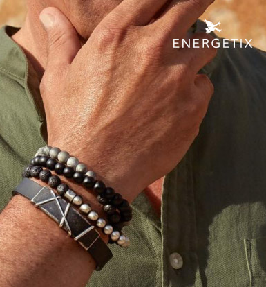 Energetix muški nakit spaja snažan dizajn, eleganciju i energiju magneta za moderan i samouveren izgled.