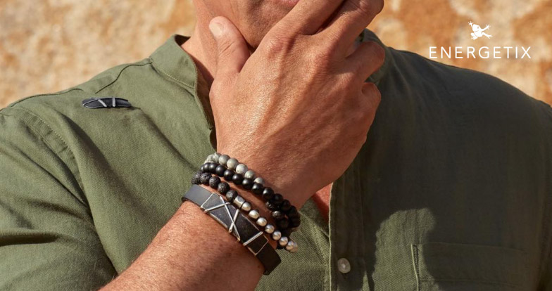 Energetix muški nakit spaja snažan dizajn, eleganciju i energiju magneta za moderan i samouveren izgled.